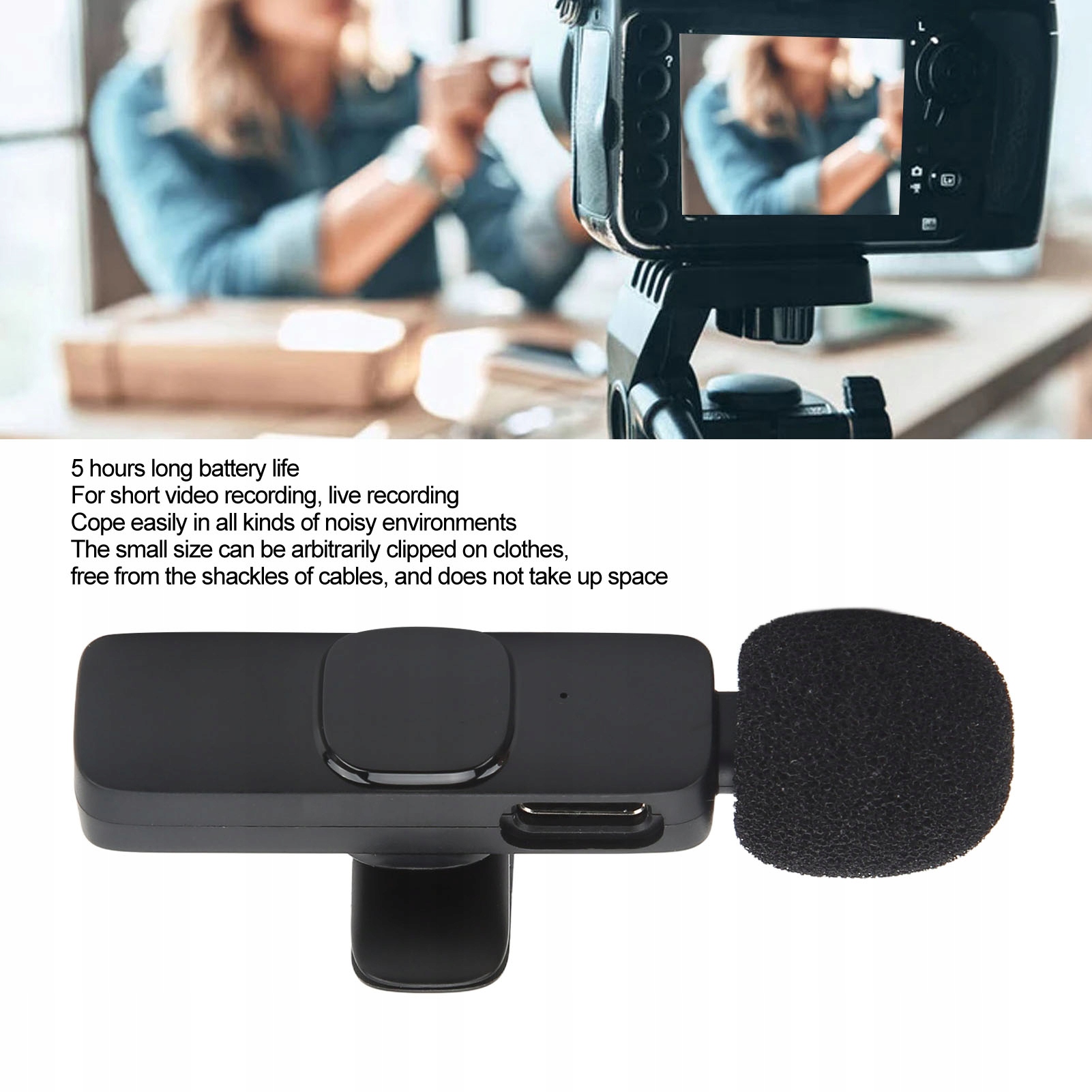 K9 bezprzewodowy mikrofon krawatowy 1 na 2 sprzęt Model 2217220013612