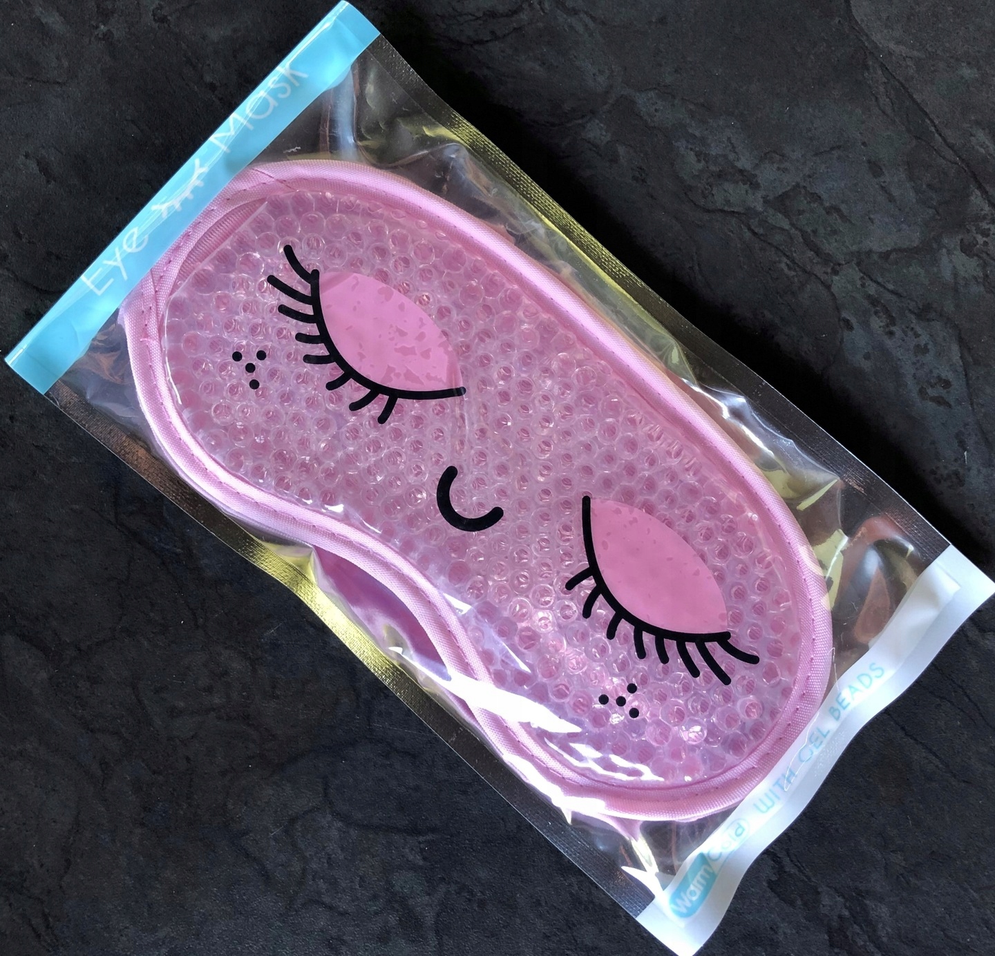 OPASKA NA OCZY MASKA DO SPANIA SNU RELAKSU oko Żel OLDMAN CHŁODZĄCA Materiał dominujący poliester