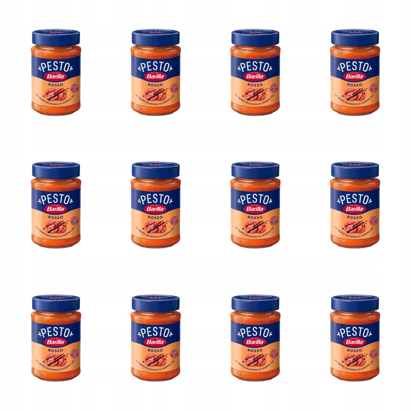 Barilla Pesto Rosso s rajčaty a sýrem a ořechy 200 g X12