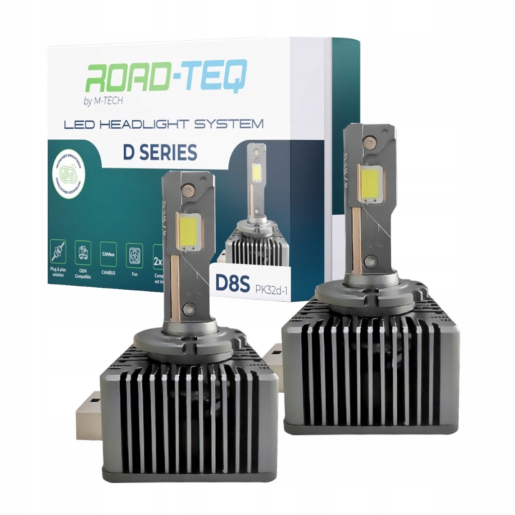 D8S Led Xenónová Žiarovka Retrofit Plug & Play Canbus 6000K