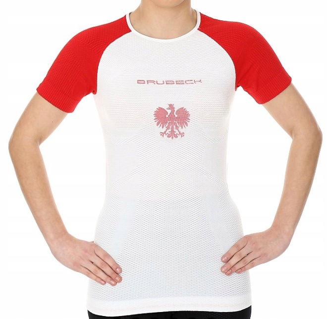 Brubeck Dámske 3D tričko Husar PRO s krátkym rukávom biela/červená L