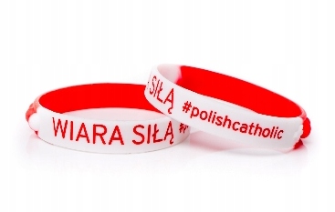 

Wiara siłą dziesiątka różaniec opaska silikonowa
