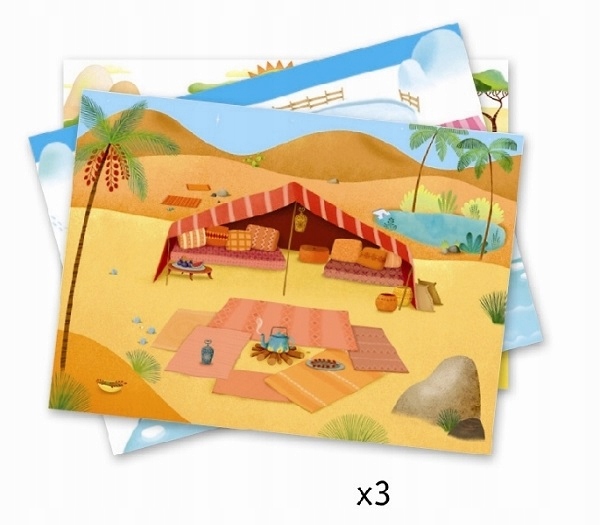 DJECO 09560 ZESTAW KALKOMANII KRAINY Marka Djeco