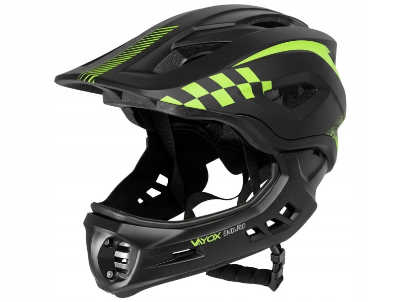 Kask rowerowy Vayox Enduro VA0421BM Full Face z odpinaną szczęką rozmiar M