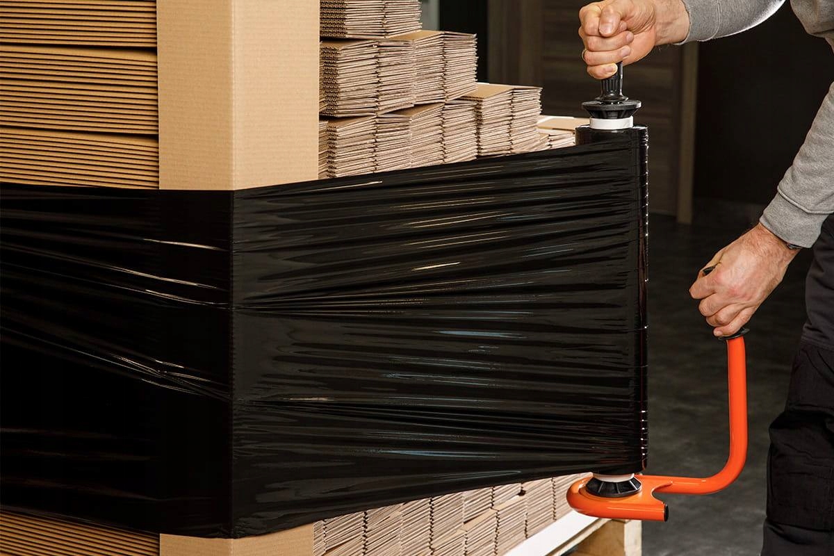 Folia stretch 3kg netto 50cm czarny CIENKA GILZA Marka inny