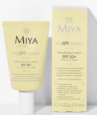 

Miya Krem Nawilżający Spf 50 twarz oczy dekolt