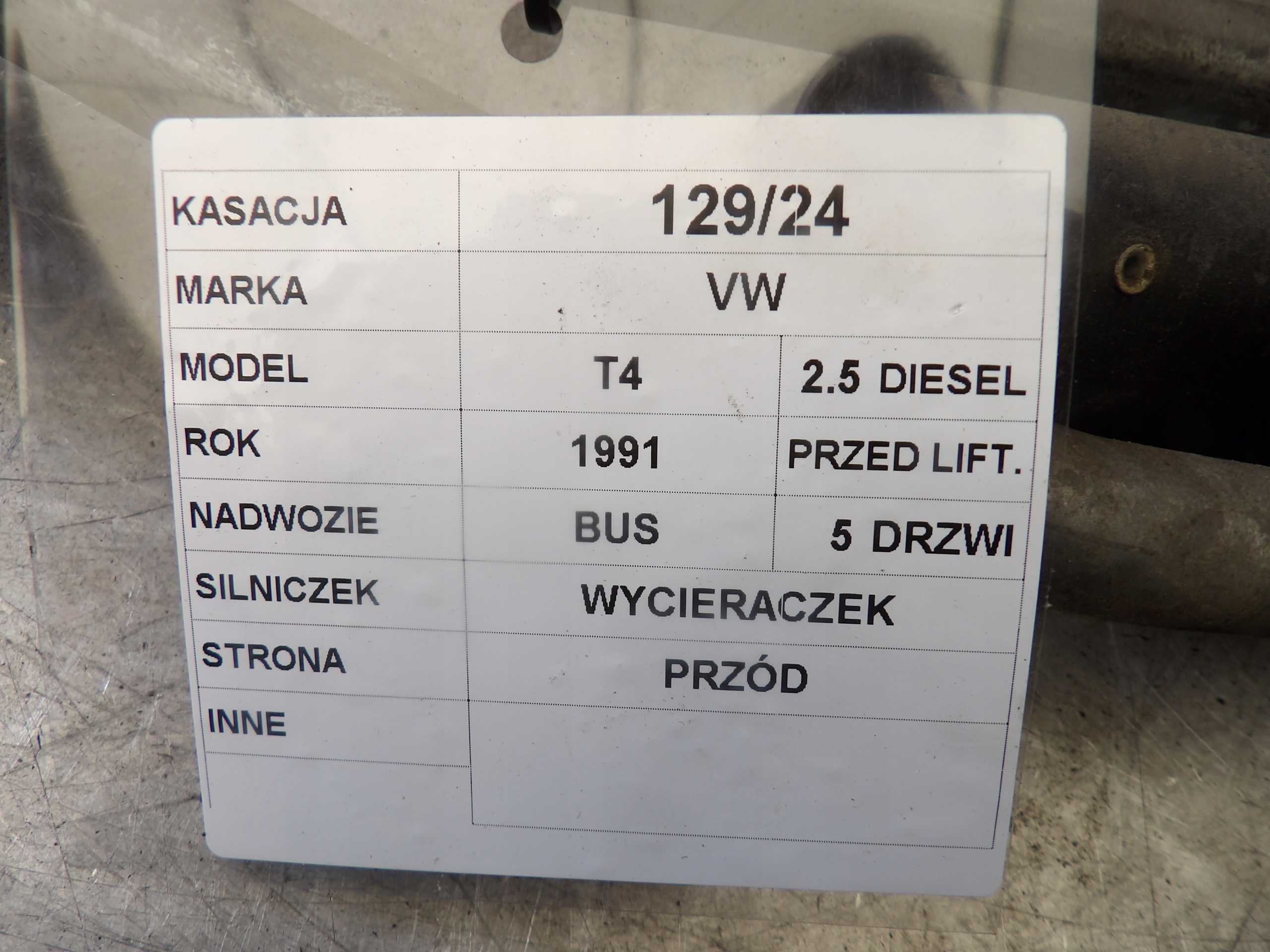VW Transporter T4 wiper mechanism front 701955113 403.666