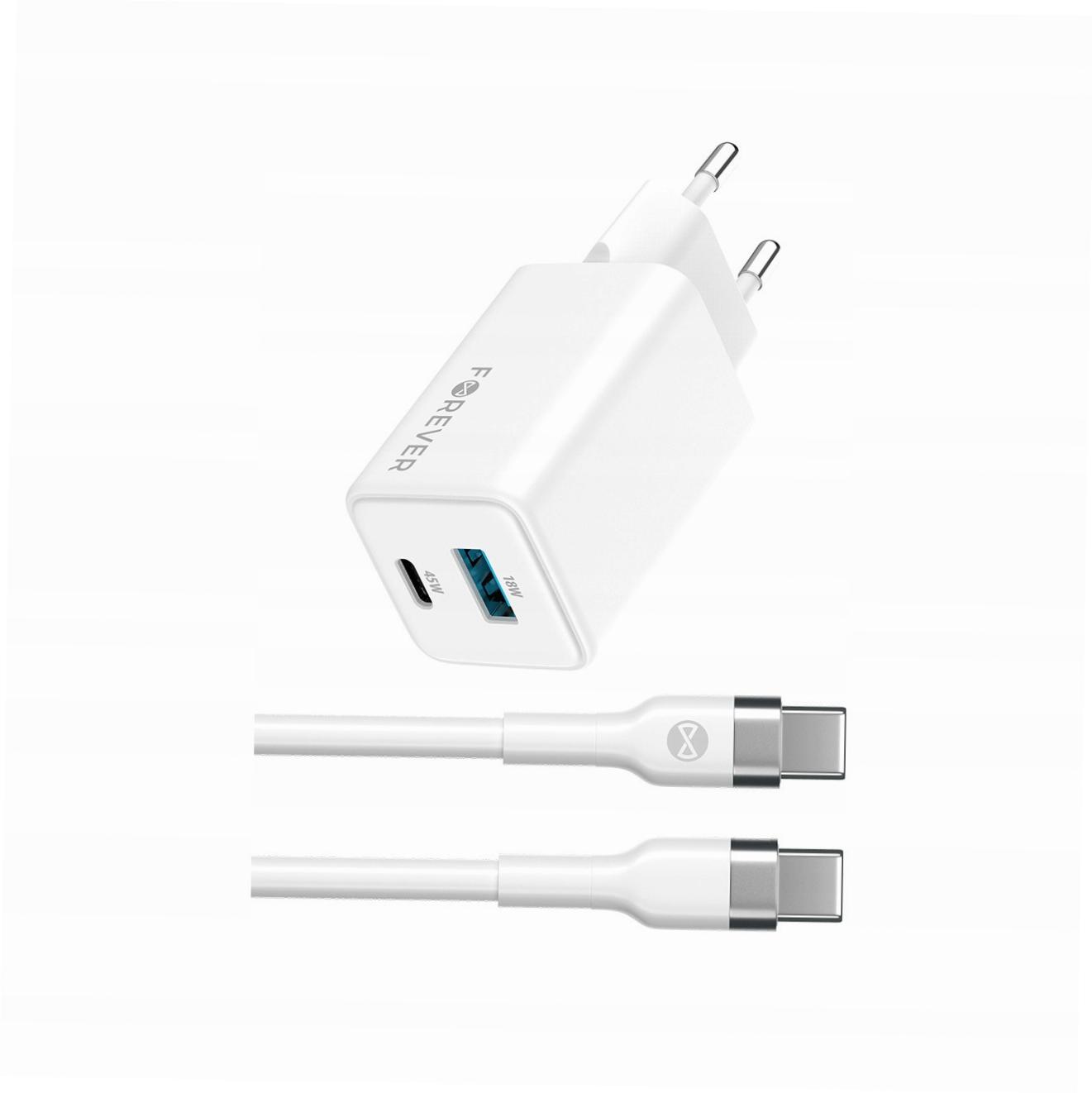 Szybka ładowarka GaN 45W Usb-c z kablem do Samsung Galaxy S21 Ultra 5G