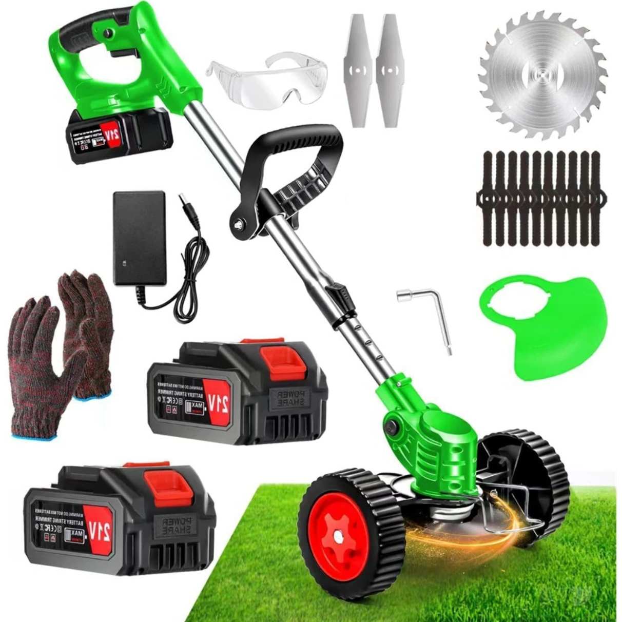 Ruční Akumulátorová Sekačka S Funkcí Mulčování 2X Aku