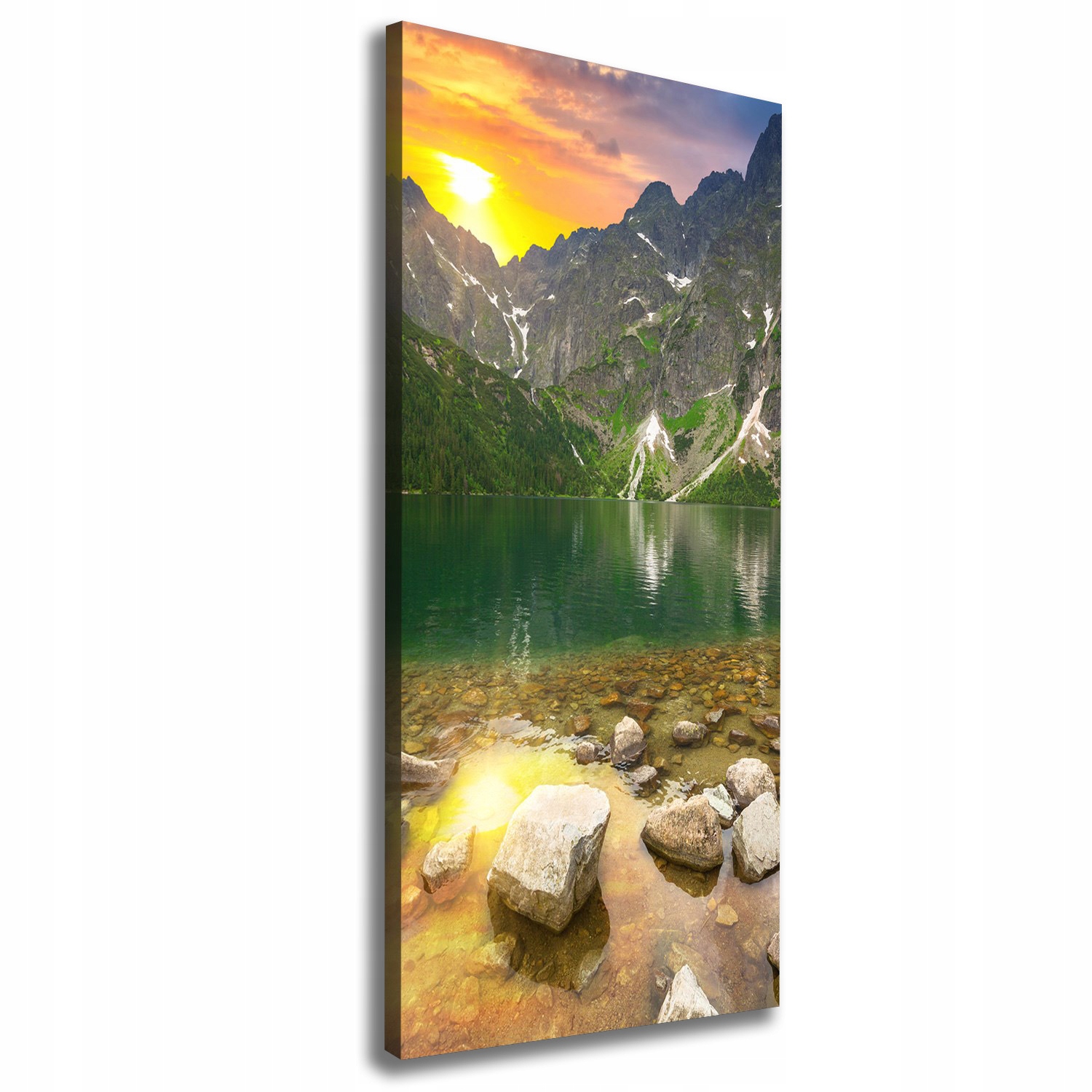 

Foto obraz na płótnie Morskie oko Tatry 50x125 cm