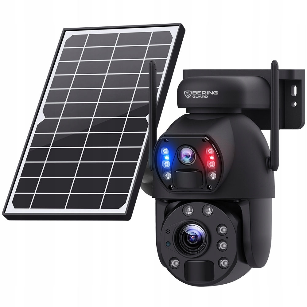 FOTOPUŁAPKA GSM SOLAR ZOOM OPTYCZNY x20 8MP DWA OBIEKTYWY BERING GUARD Waga produktu 2300 g