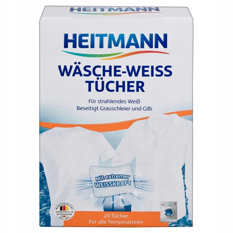 

Heitmann Chusteczki Wybielające 20SZT Niemieckie