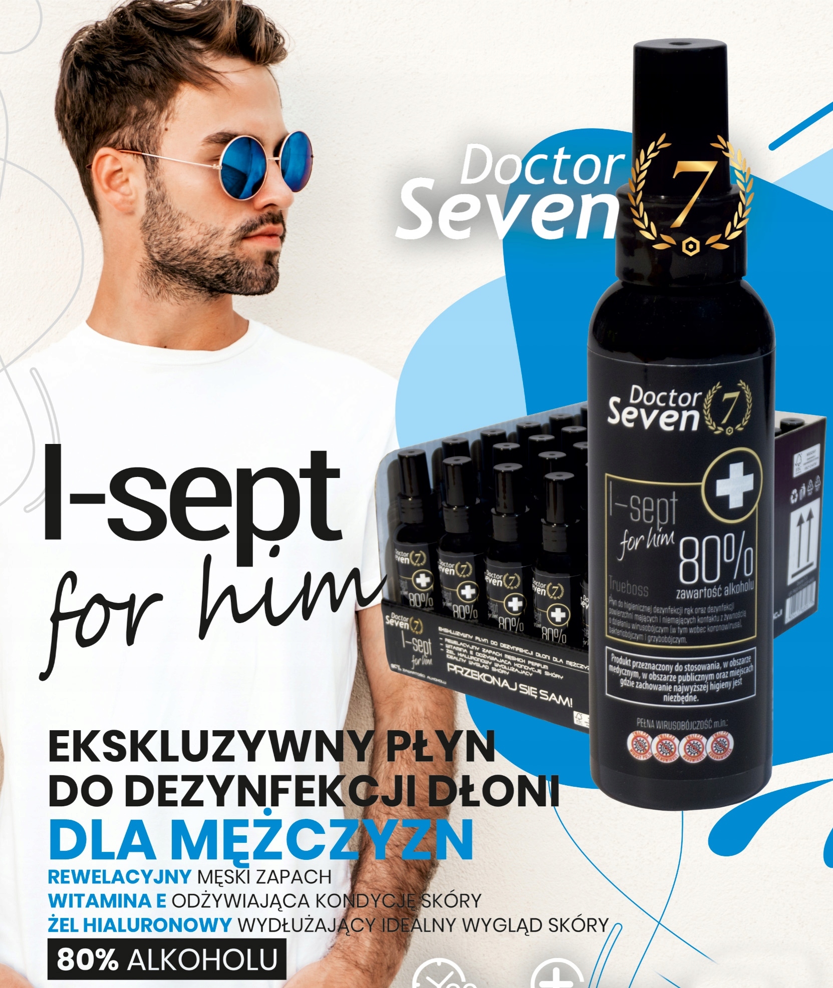 Płyn do dezynfekcji DOCTOR SEVEN dla mężczyzn100ml Marka Doris