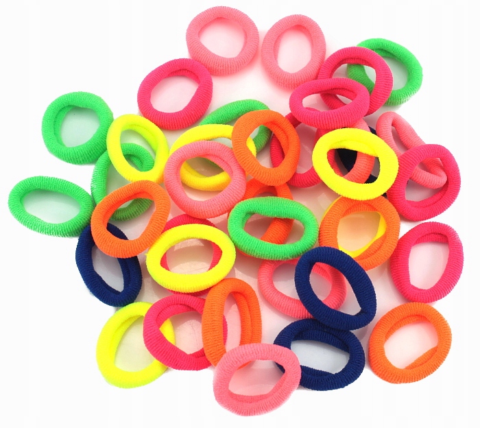 

Gumki Do Włosów Lycra MIX Kolorów 36 Sztuk