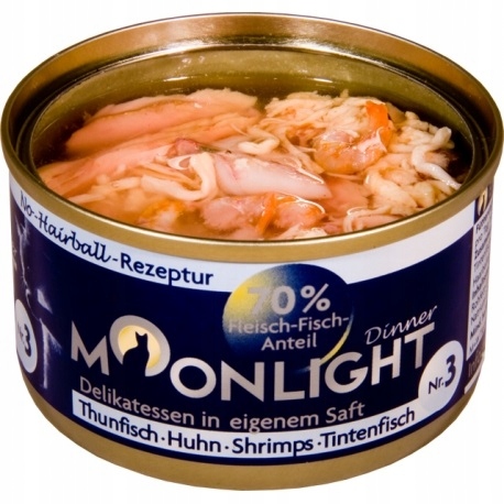 8X Moonlight Dinner 3 Tuňák Kuřecí Krevety Kalamarnica 80g