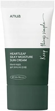 Anua Heartleaf Silky Moisture Sun Cream Spf 50+, 50 ml – krém s filtrem