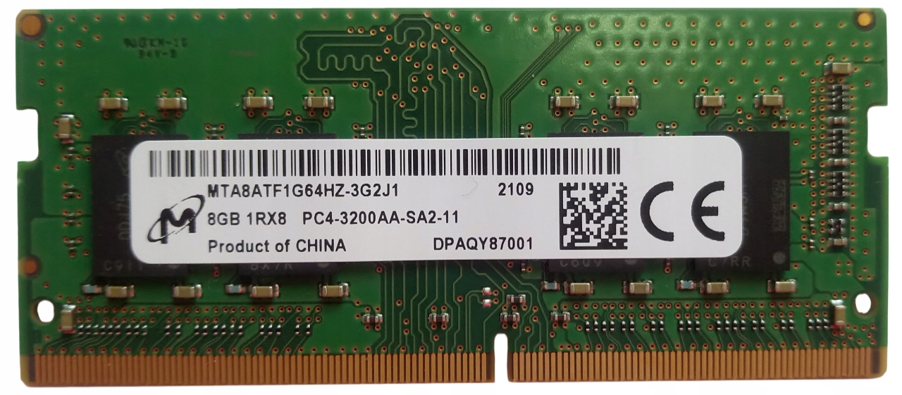 Nowa Pamięć Ram Micron 8GB DDR4 3200MHZ Sodimm