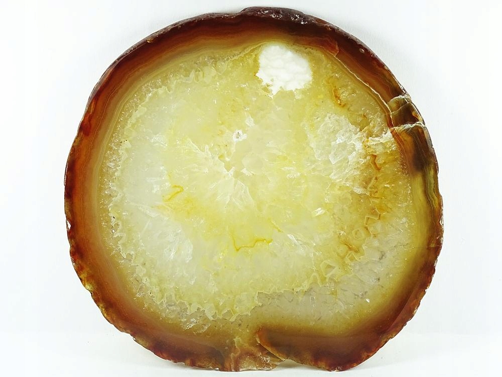 Achát Hnědý Velká Plátek Krásná -broušená