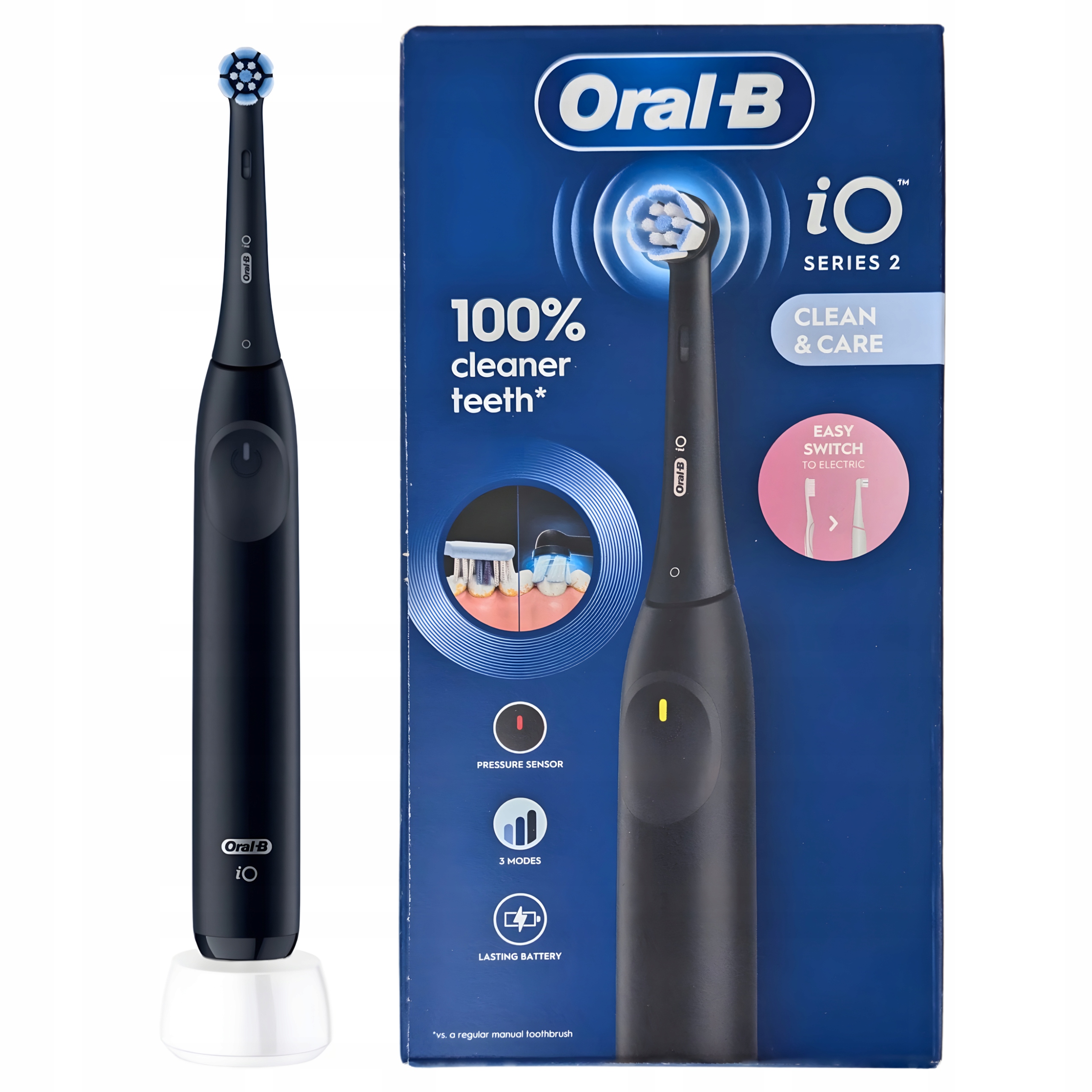 Szczoteczka Elektryczna Magnetyczna Braun Oral-B iO Series 2 Czarna