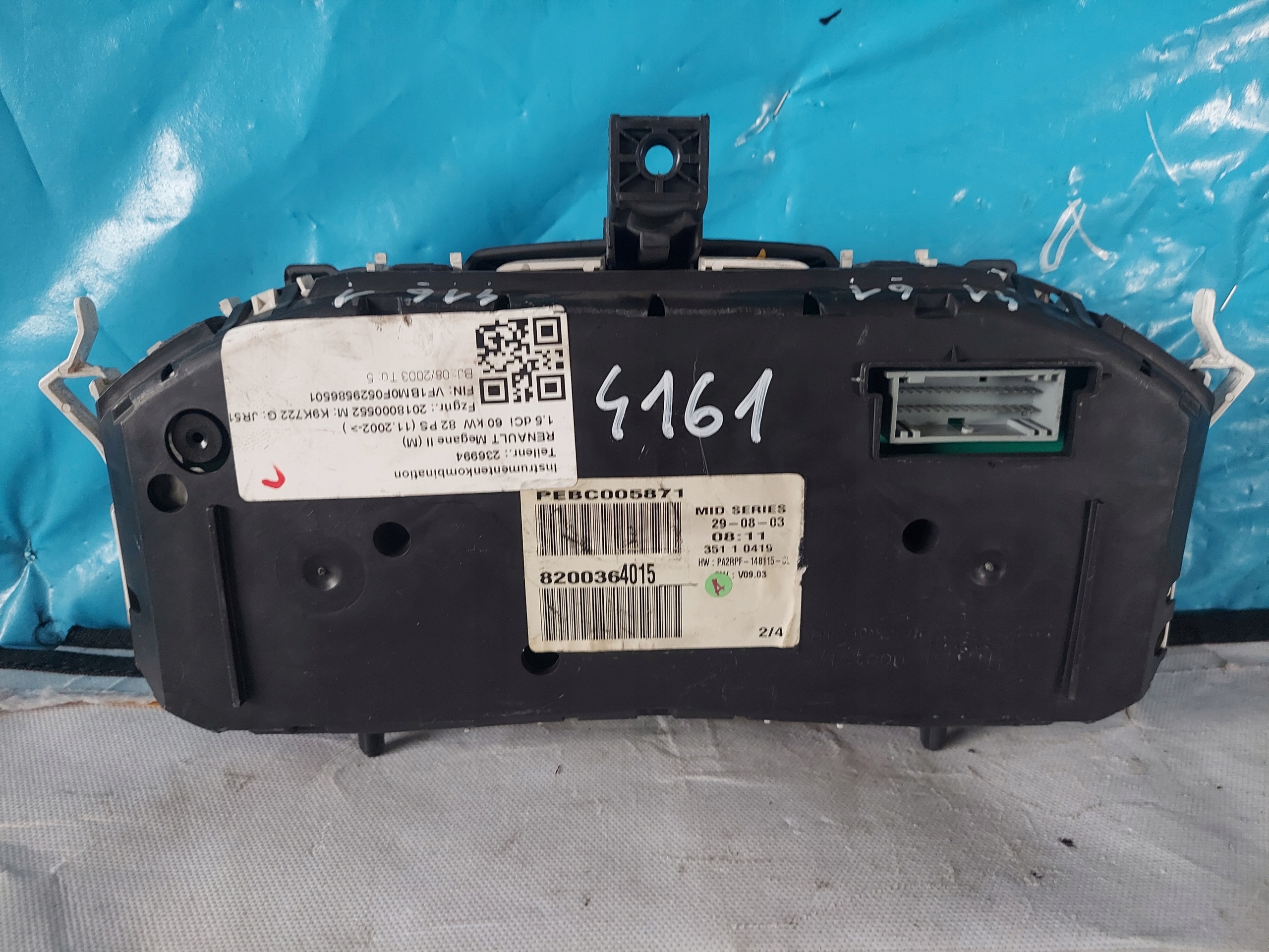 dials clock MEGANE II 1.5 DCI 8200364015