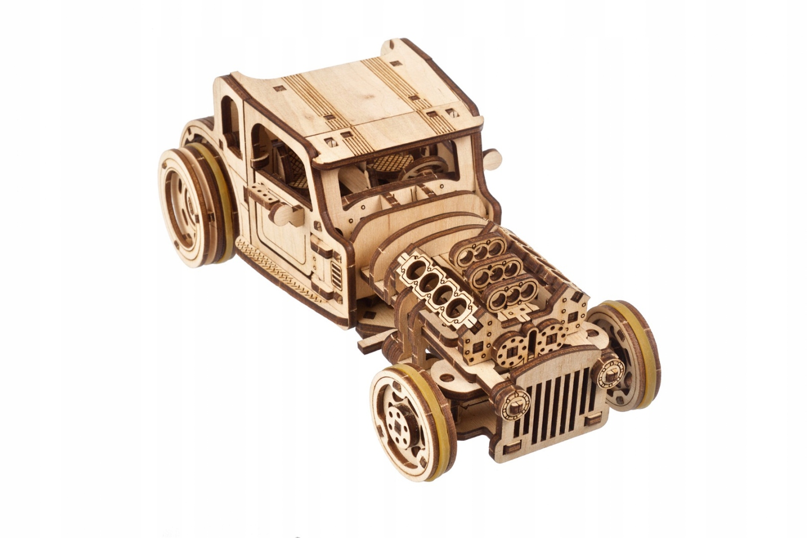Hot Rod Furious Mouse Drewniany Model Mechaniczny Z Napędem Puzzle Ugears EAN (GTIN) 4820184121652