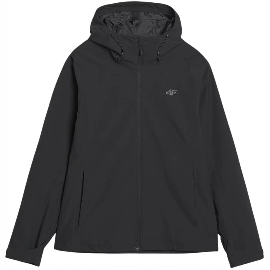 Kurtka 4F Męska Techniczna Czarna Sportowa Z Kapturem XXL