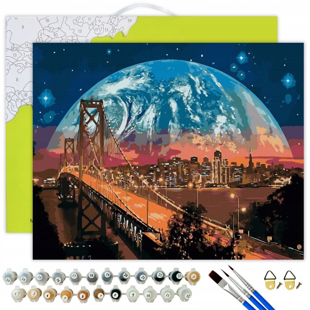 Malování Podle Čísel Město Obrázky Pro Malování podle čísel s rámem Oh Art