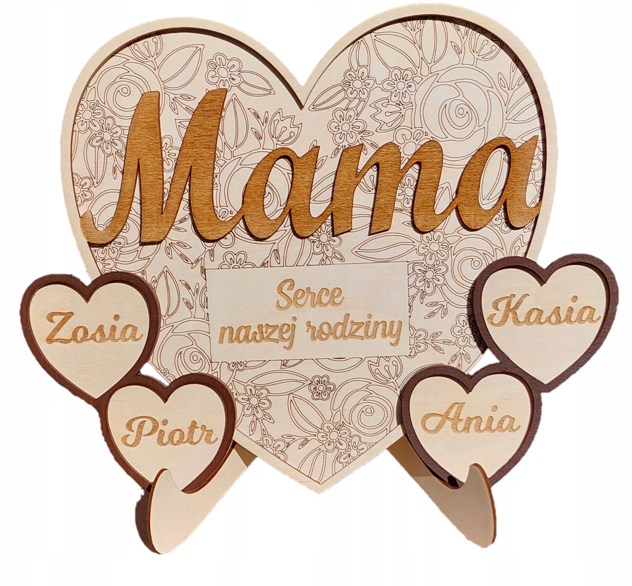 

Na Dzień Matki Mamy Serce Z Imionami