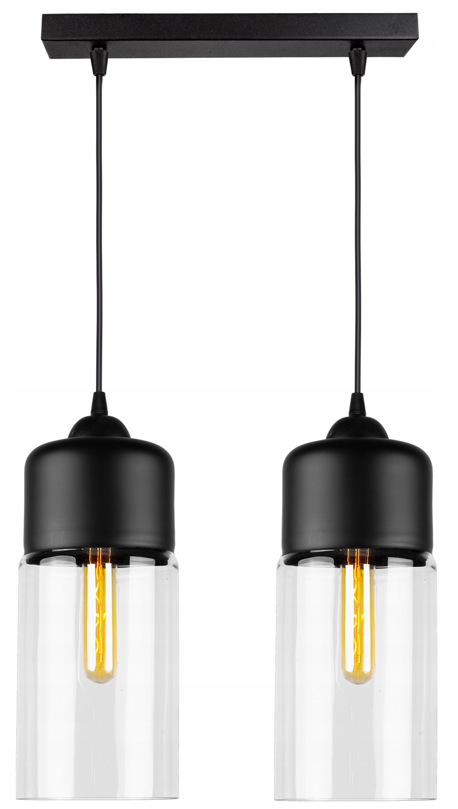 

Szklana Lampa Wisząca Sufitowa Żyrandol Plafon Led