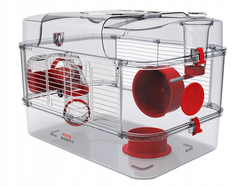 Klatka dla gryzoni Zolux Rody 3 Solo Czerwony