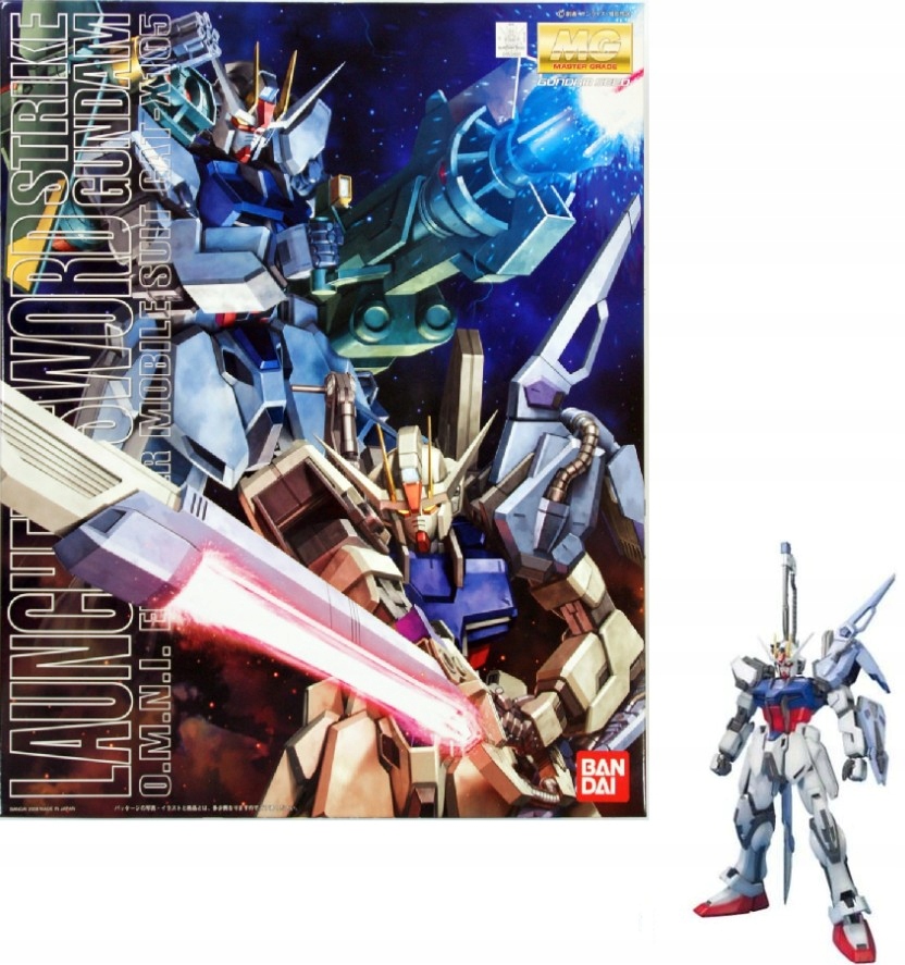 Gundam Mg 1/100 Strike Gundam Launcher Meč Model stavebnice