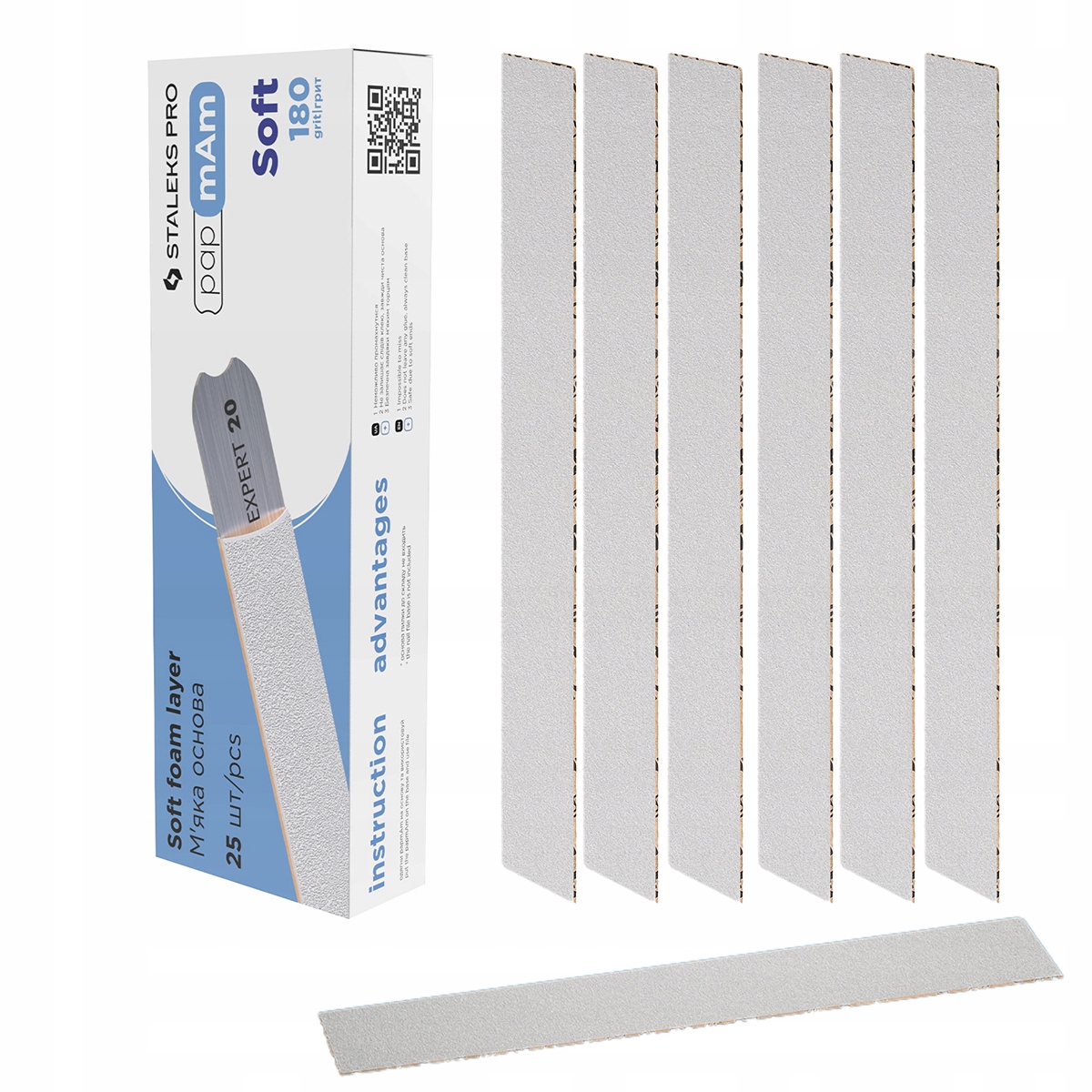 

Staleks 25x Pilnik do paznokci wymienny Prosty 180