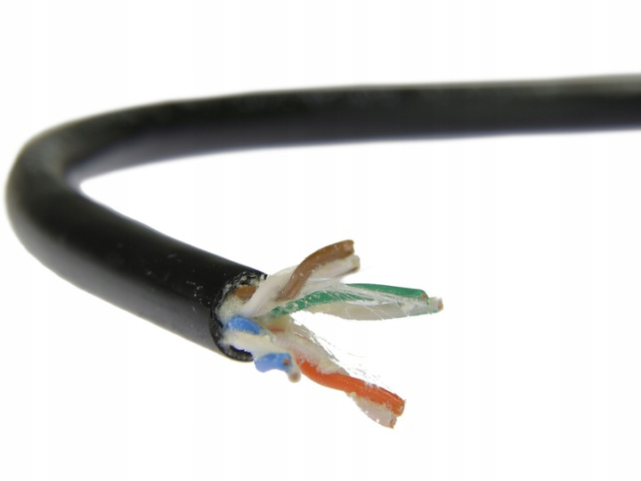 KABEL INTERNETOWY UTP KATEGORIA 5E ŻELOWANA SKRĘTKA ZIEMNA 25 METRÓW Kod producenta NETSET U/UTP 20mb