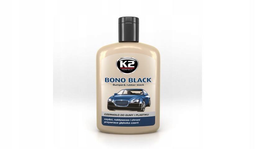 

K2 Bono Black Czernidło do gumy i plastiku 200ml