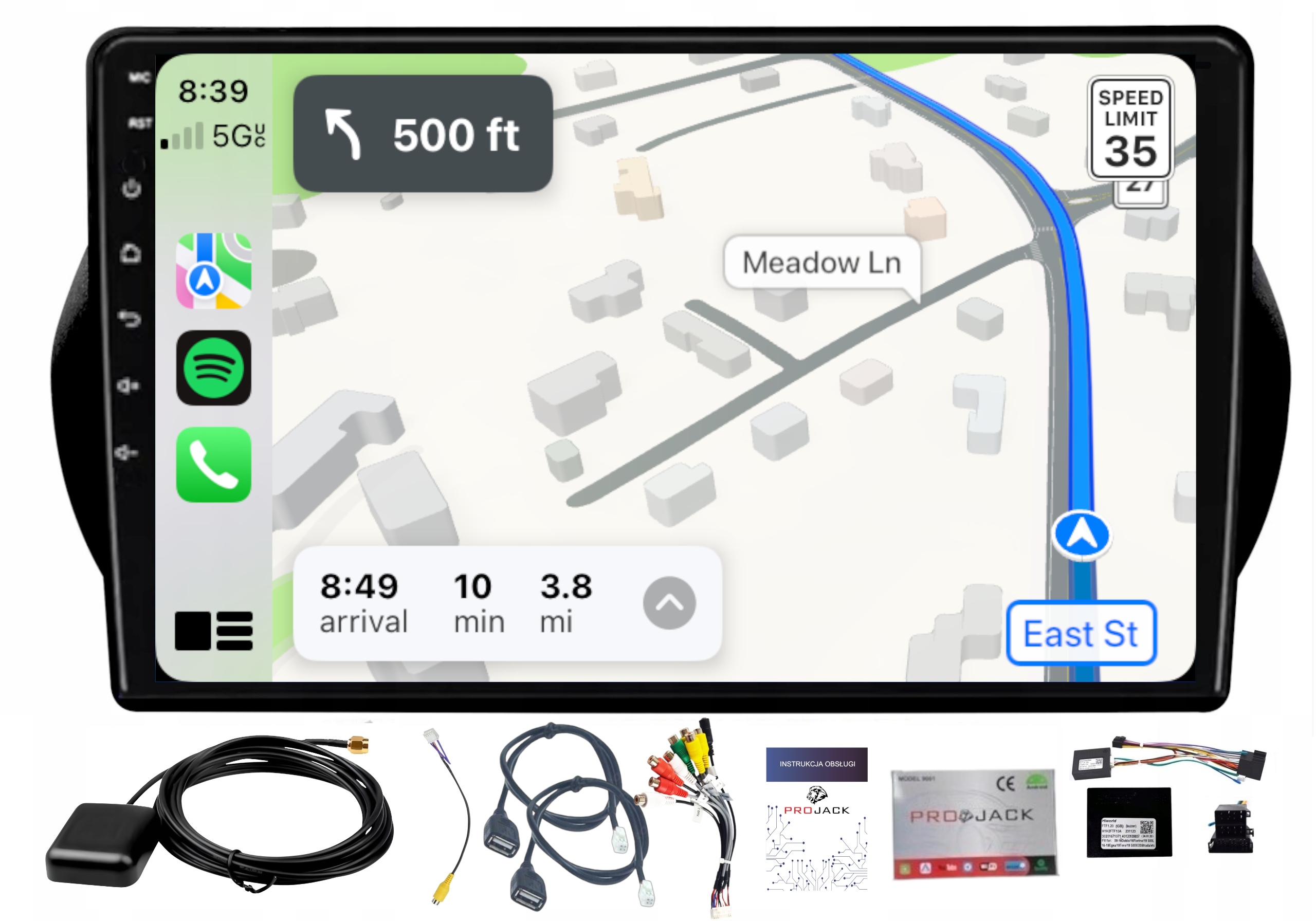 Rádio Navigácia Gps Android Citroen Nemo 2008-2017 Carplay Wifi 4/64GB