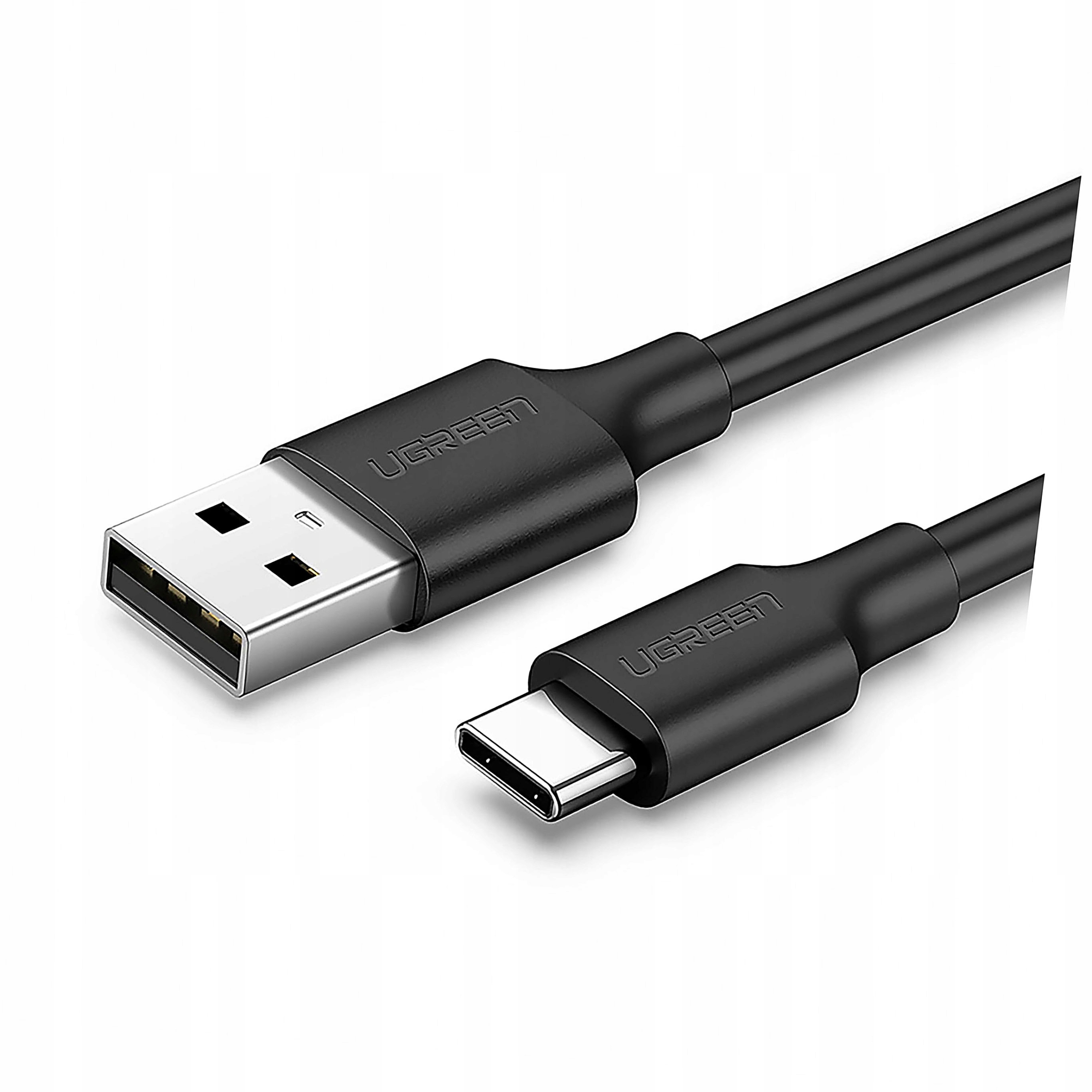 Kabel Ugreen US287 60114 Usb-a Usb-c 3A 0.25m czarny