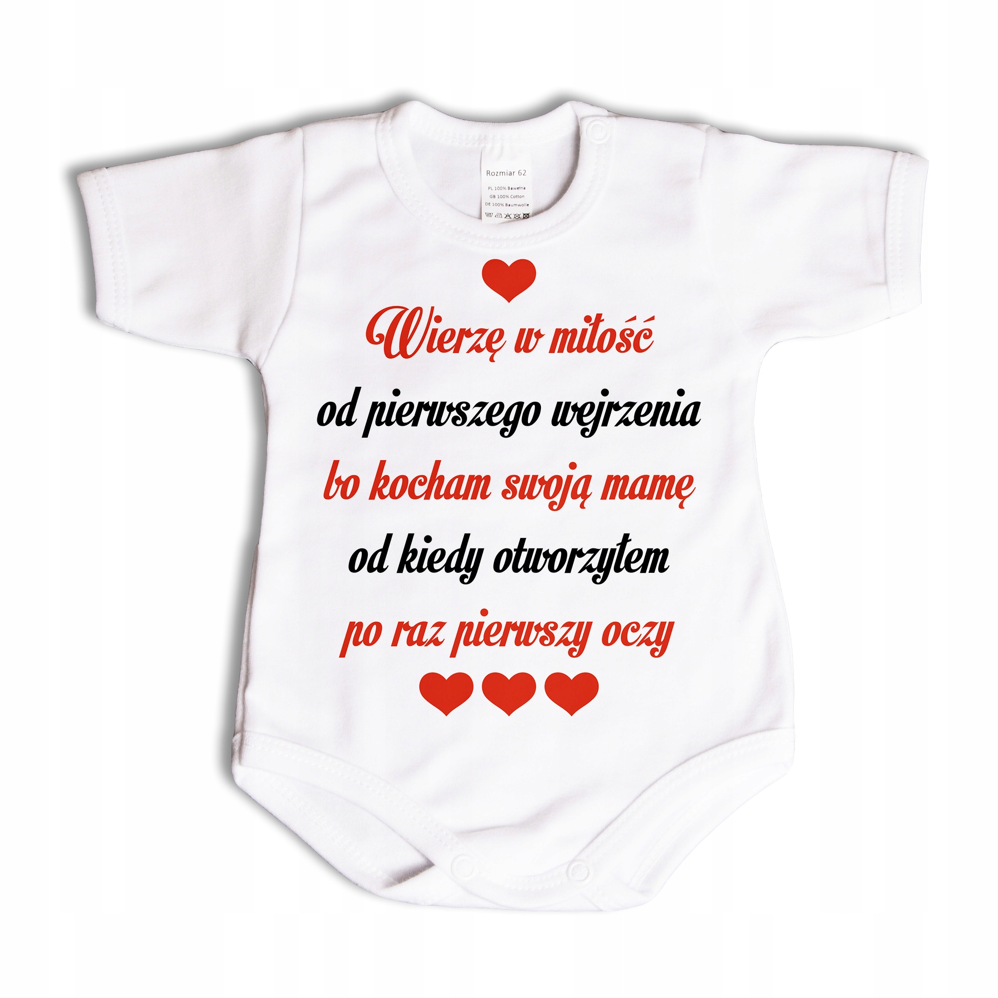

Wierzę w miłość body niemowlęce 80 kr