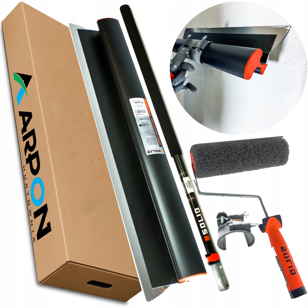 Špachtle Na Hladítko Nůž Fasádní Špachtle 65 CM Váleček Na Hladítko Click Hůl