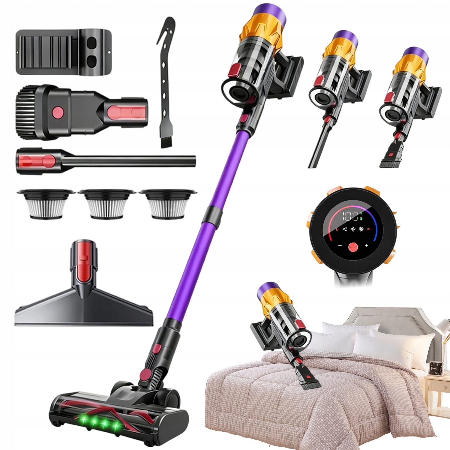 Wielofunkcyjny Odkurzacz Bezprzewodowy 6W1 Ręczny Odkurzacz 35000PA