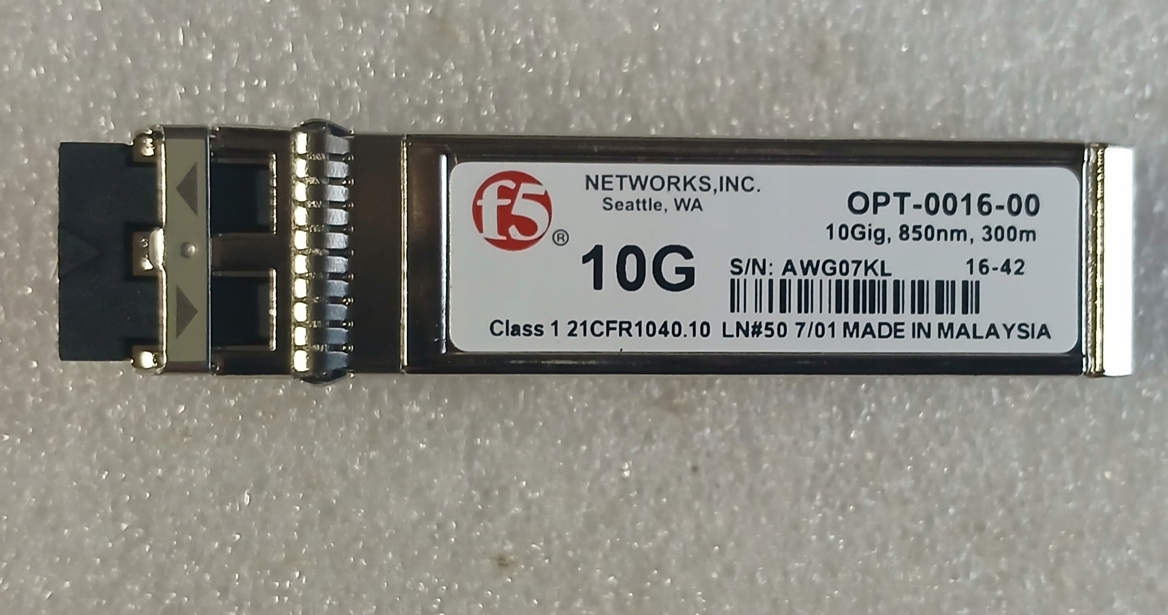 MINI GBIC SFP F5 NETWORKS OPT-0016-00 10G