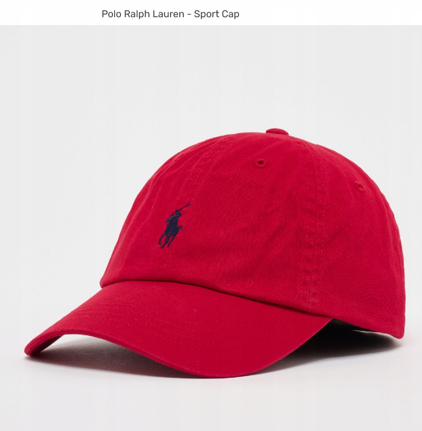 Polo Ralph Lauren Kšiltovka barva červená, univerzální velikost
