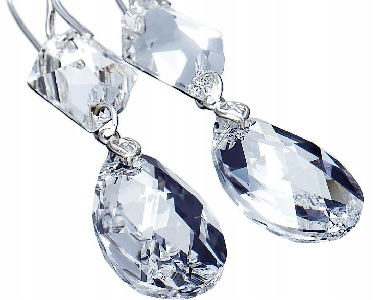 Krystaly krásné dlouhé náušnice Crystal 28+20