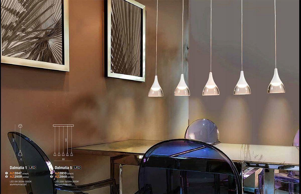 Osvetľovacia lišta nad kuchynským ostrovčekom pracovná doska Dalmatia bezfarebná