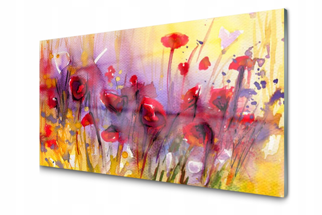 

Panel szklany dekor Kwiaty Roślina 120x60 + Klej
