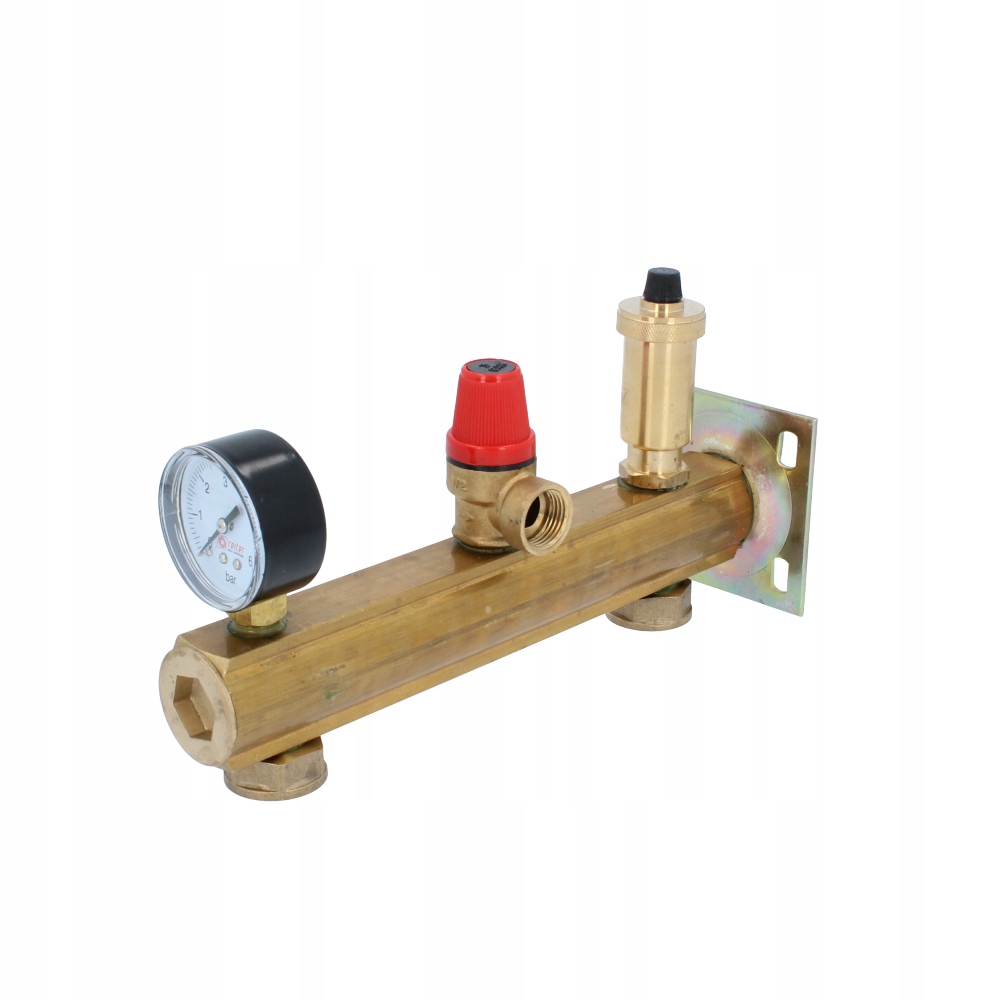 

Zestaw bezpieczeństwa manometr 3 bar mosiądz C.o.