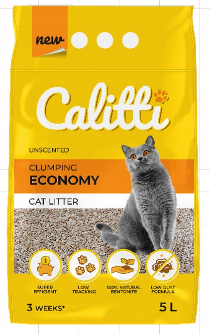 Levně 2x Calitti Economy bentonitové stelivo 5L