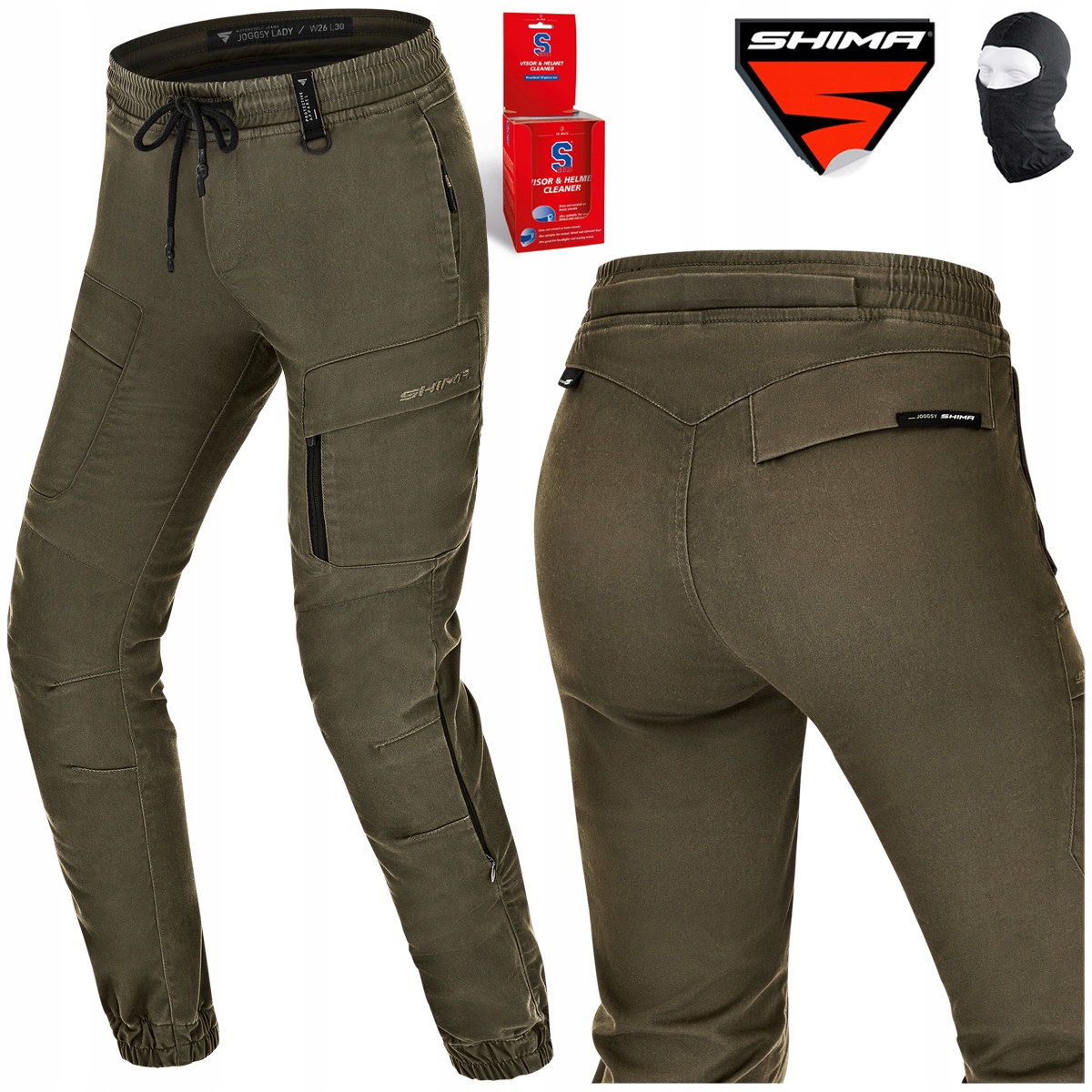 Motocyklové Nohavice Shima Joggsy Khaki Dámske Joggery Darčeky