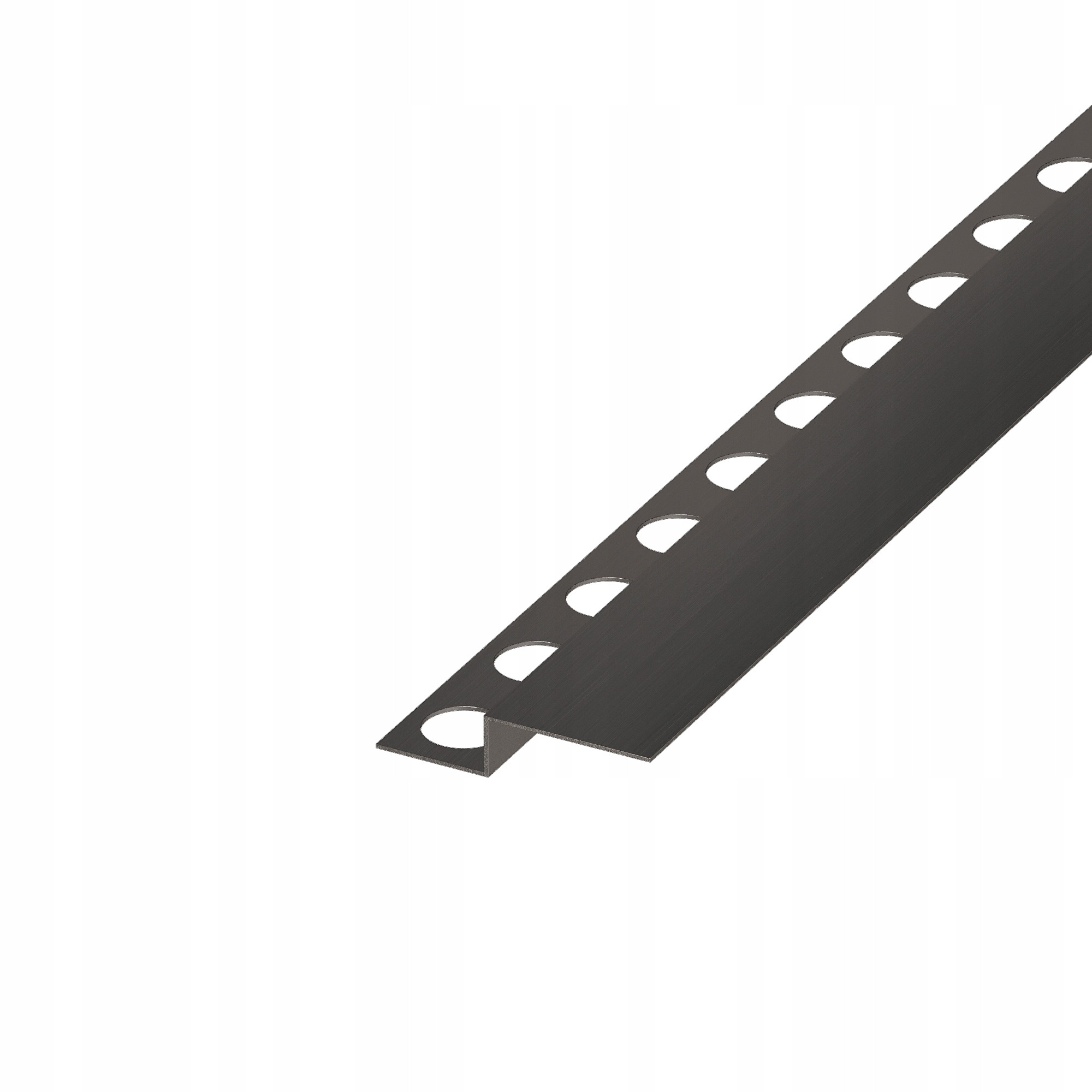 Čelní Sprchová Lišta Gun Metal Brushed 130 Profil Pro Odtok