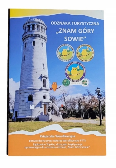 KSIĄŻECZKA ODZNAKA TURYSTYCZNA ZNAM GÓRY SOWIE PTTK
