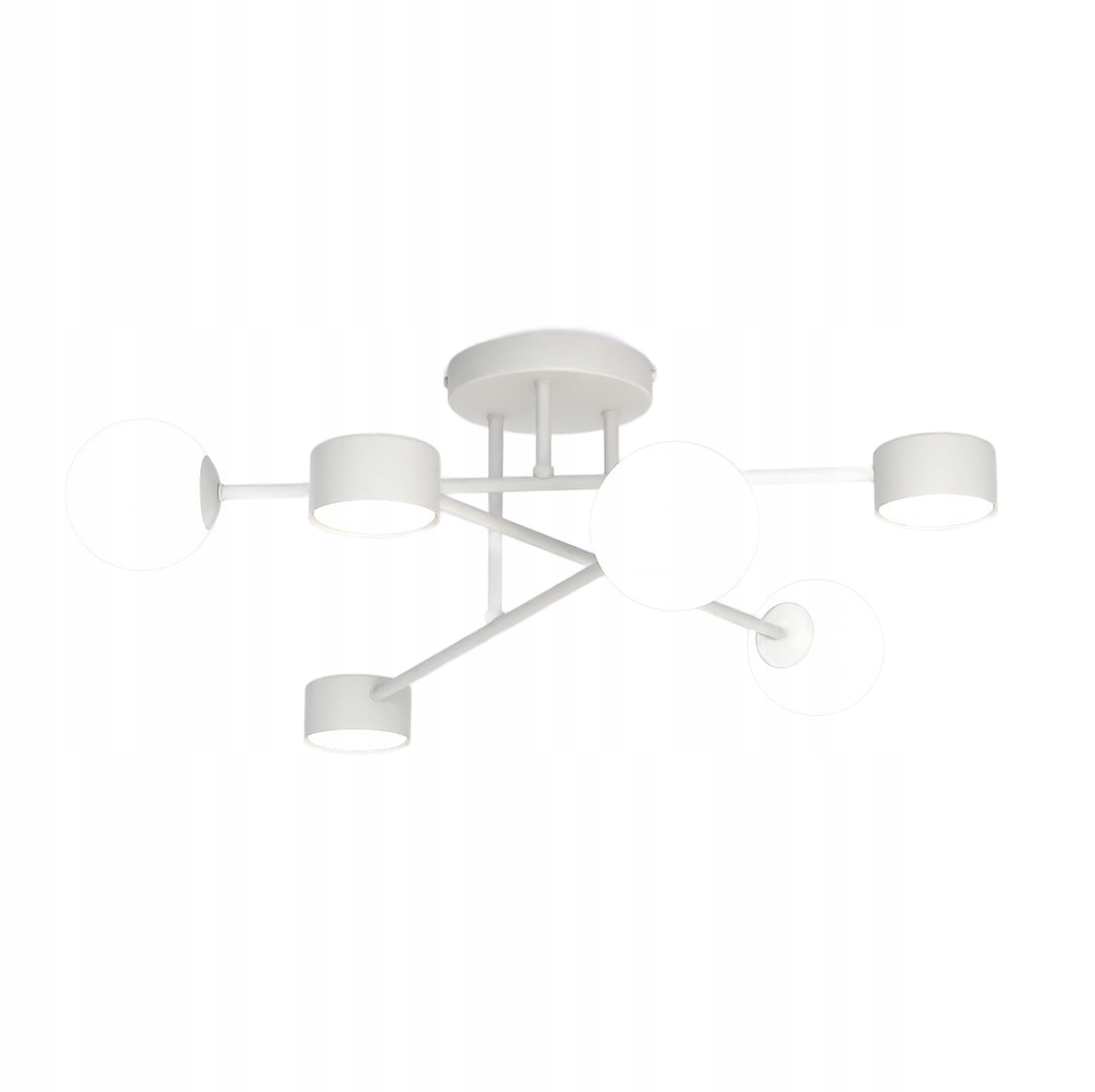 Stropné svietidlo Sputnik v modernom štýle 6-bodový, šedý